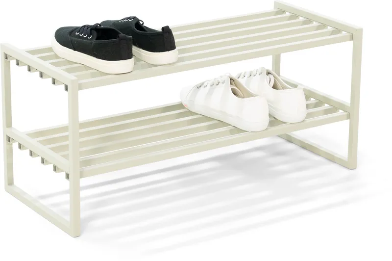 Schoenenrek AXEL - Pebble grey - Staal från Spinder Design i Kiezelgrijs – produktbild