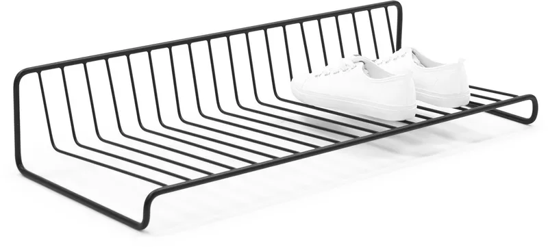 schoenenrek Fino - Staal van Spinder Design in Zwart – productfoto