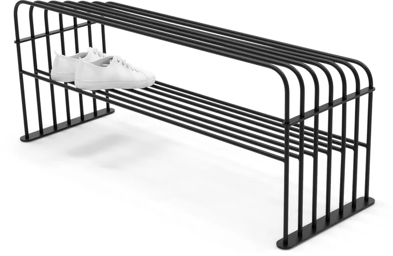 schoenenrek Grid 100 - 10 paar schoenen - Staal by Spinder Design in Black – product photo
