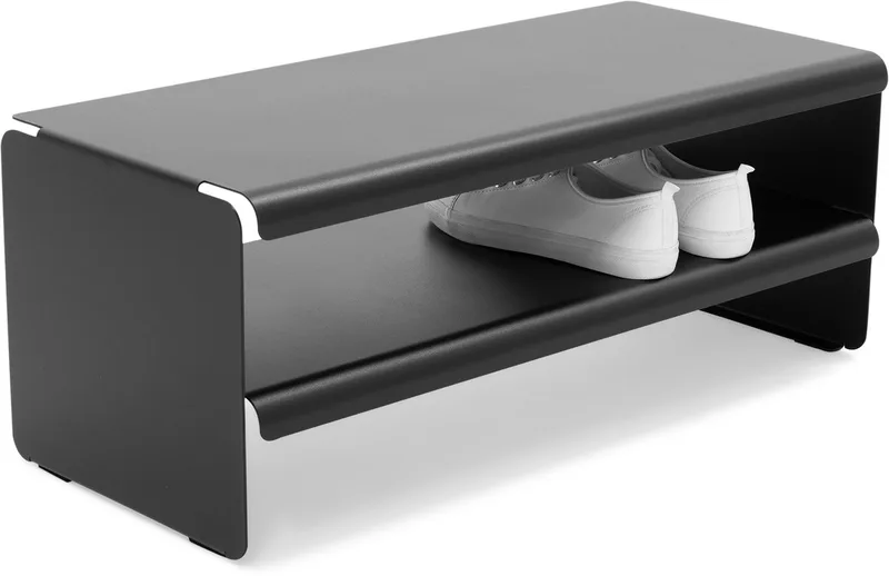 schoenenrek Linea 70 - 7 paar schoenen - Staal van Spinder Design in Zwart – productfoto