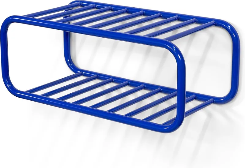 schoenenrek Retro Schoenenrek - 4 paar schoenen - Staal von Spinder Design in Ultramarine – Produktfoto