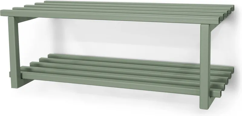 schoenenrek Rizzoli / Marco - 6 paar schoenen - Staal von Spinder Design in Dusty Green – Produktfoto
