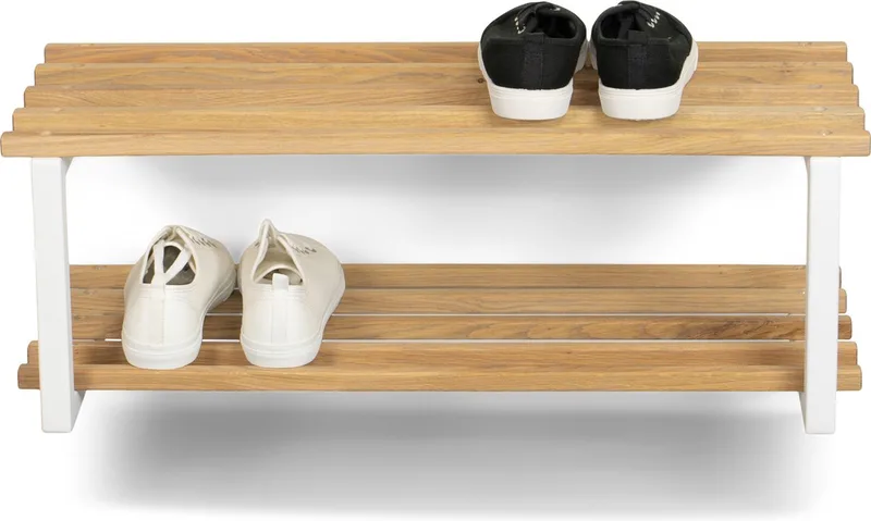 schoenenrek Rizzoli / Marco - Eiken - 6 paar schoenen - Staal van Spinder Design in Wit – productfoto