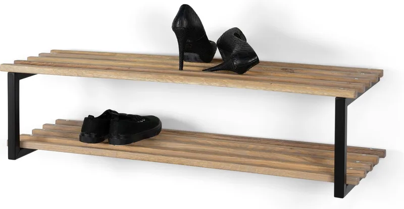 schoenenrek Rizzoli / Marco XL - Eiken - 8 paar schoenen - Staal från Spinder Design i Svart – produktbild