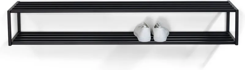 schoenenrek School 120 - 10 paar schoenen - Staal fra Spinder Design i Sort – produktbillede