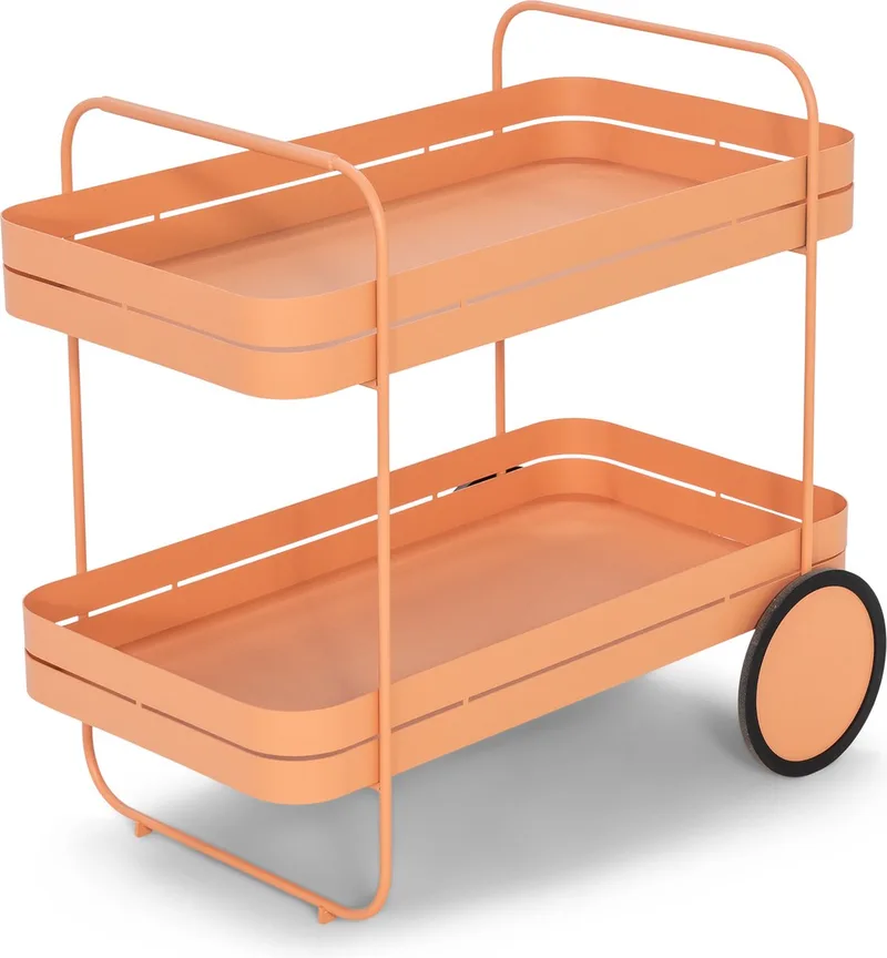trolley Gin & Trolley - Staal van Spinder Design in Clay Terra – productfoto