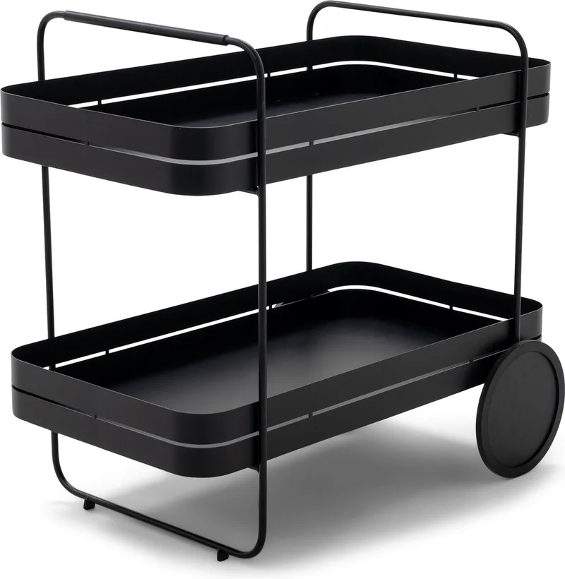 trolley Gin & Trolley - Staal von Spinder Design in Schwarz – Produktfoto