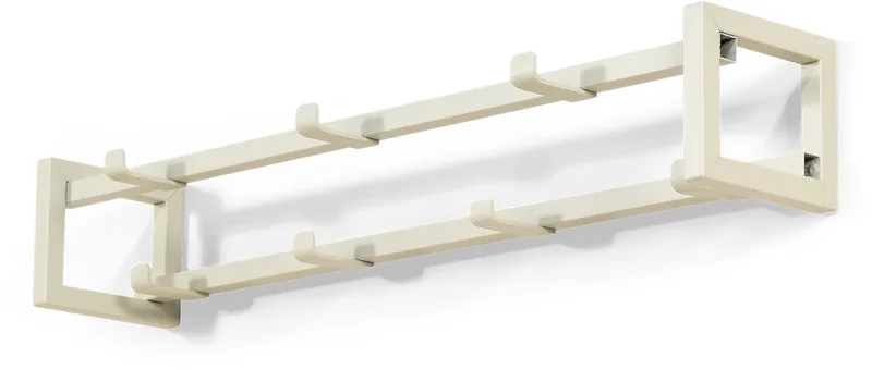 Wandkapstok AXEL 1 - Pebble grey - Staal från Spinder Design i Kiezelgrijs – produktbild