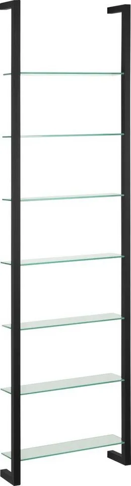 Wandregal CUBIC, Metall, Tiefe 13 cm van Spinder Design in Zwart – productfoto