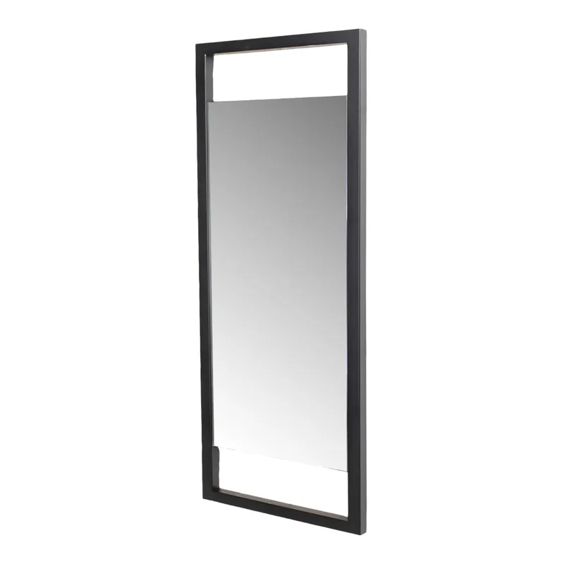 Wandspiegel Sasha M von Spinder Design, rechteckig, Spiegelglas und schwarzer Stahl, 100x34 cm von Spinder Design – Produktfoto