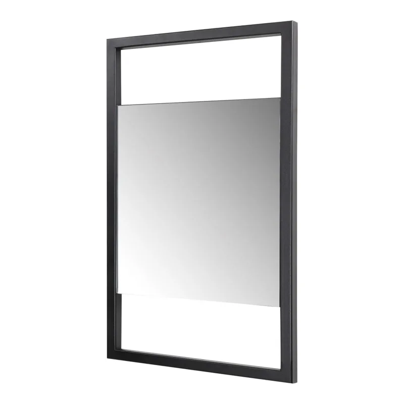 Wandspiegel Sasha S von Spinder Design, rechteckig, Spiegelglas und schwarzer Stahl, 60x34 cm von Spinder Design – Produktfoto