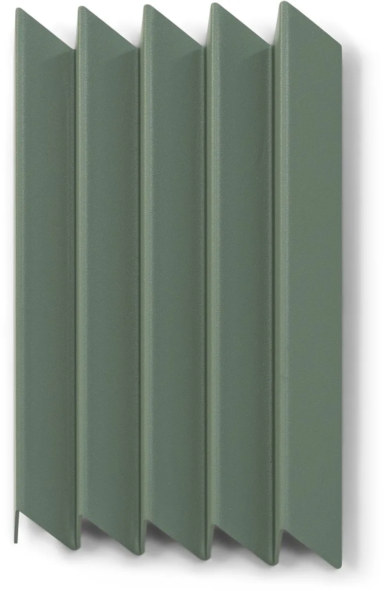 x BUDDE kapstok Sensu M - 5 haken - Staal van Spinder Design in Dusty Green – productfoto