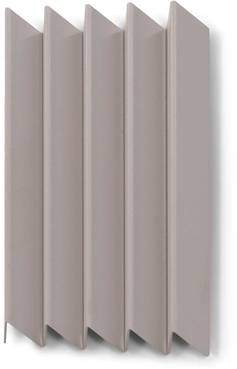 x BUDDE kapstok Sensu M - 5 haken - Staal van Spinder Design in Silky Taupe – productfoto