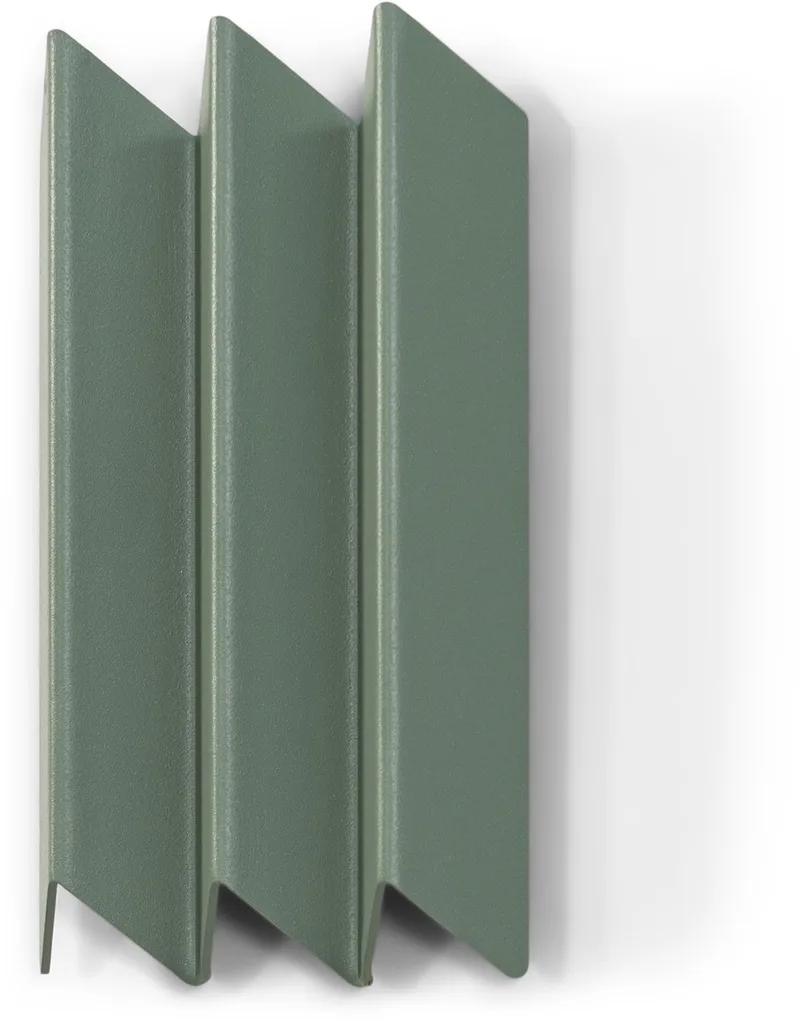 x BUDDE kapstok Sensu S - 3 haken - Staal från Spinder Design i Dusty Green – produktbild