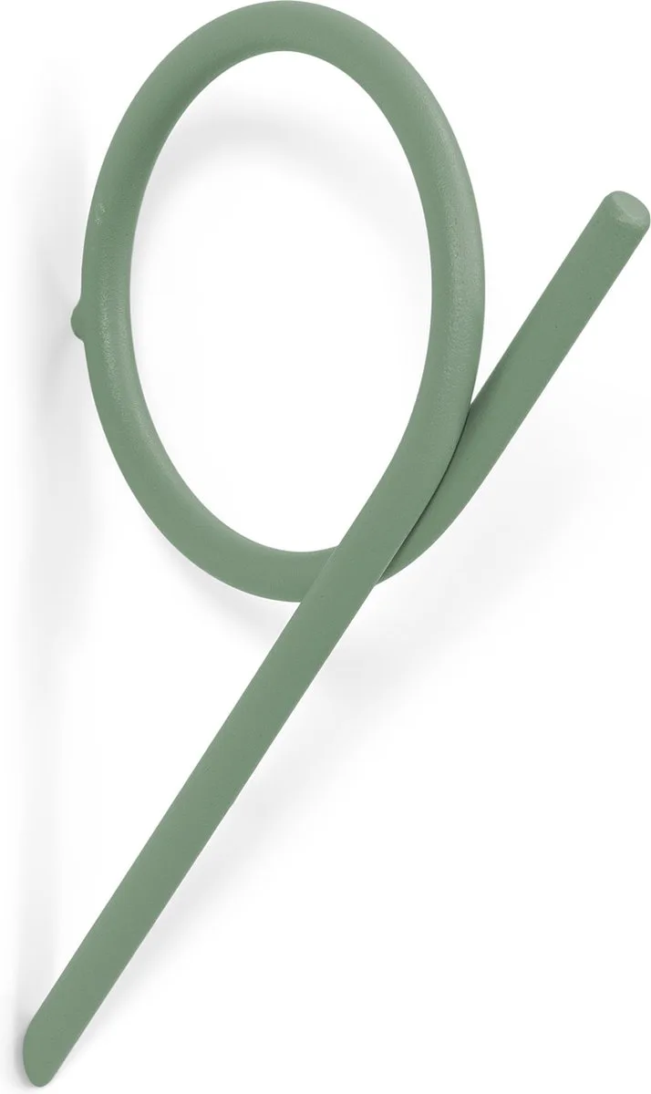 x BUDDE kapstok Tuba L - Staal von Spinder Design in Dusty Green – Produktfoto