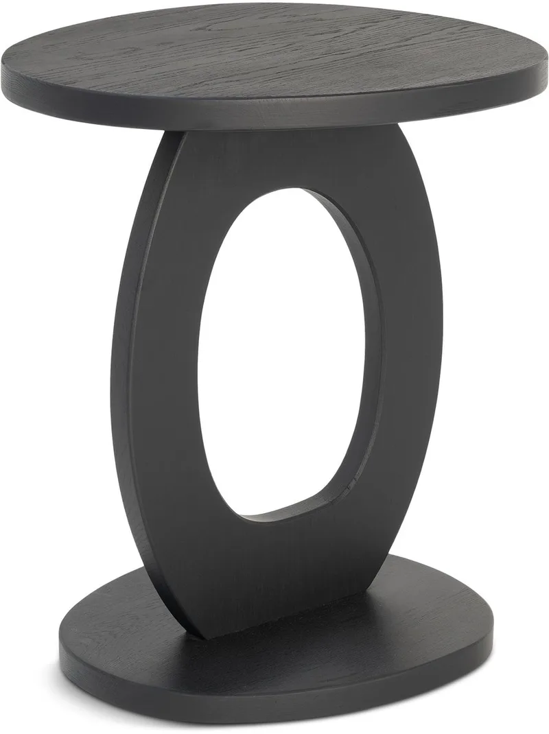 x Eva van de Ven - ALTO Bijzettafel - Massief Eikenhout - Mat från Spinder Design i Svart – produktbild