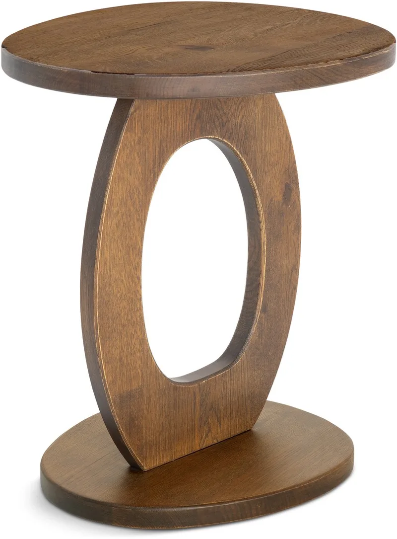 x Eva van de Ven - ALTO Bijzettafel - Massief Eikenhout från Spinder Design i Walnoot – produktbild