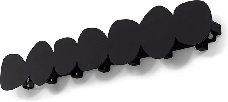 x Eva van de Ven kapstok Tumulo Large - 7 haken - Staal från Spinder Design i Svart – produktbild