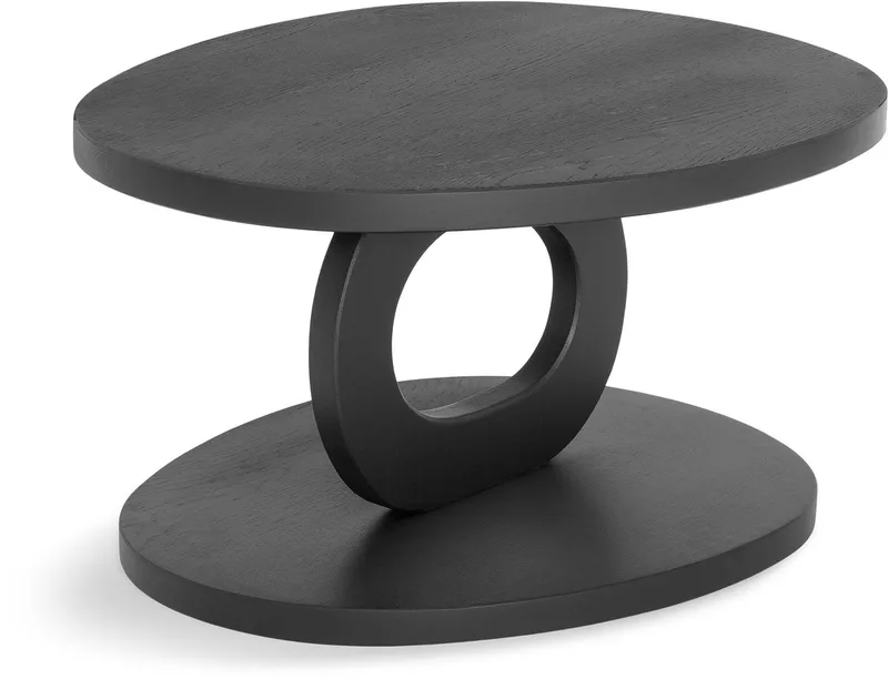 x Eva van de Ven - TONDA Salontafel - Massief Eikenhout - Mat från Spinder Design i Svart – produktbild