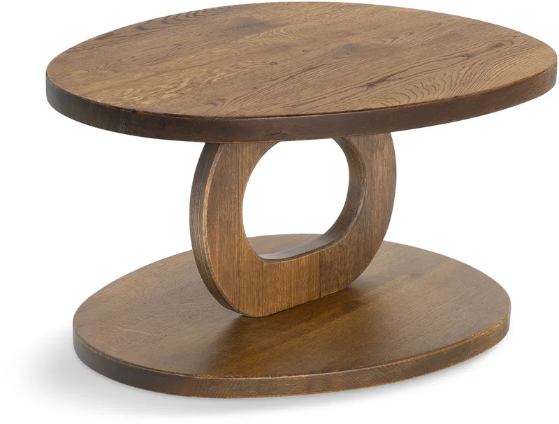 x Eva van de Ven - TONDA Salontafel - Massief Eikenhout de Spinder Design en Walnoot – photo du produit