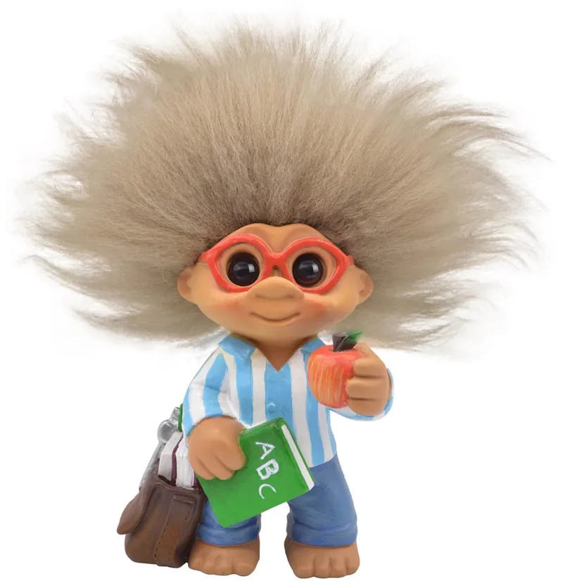 Good Luck Trolls - Everyday Trolls “The Teacher" Polyresin Sheepskin H9xL5cm 114g (made in China) speelgoedfiguur kinderen by Spring Copenhagen in Multicolour – product photo