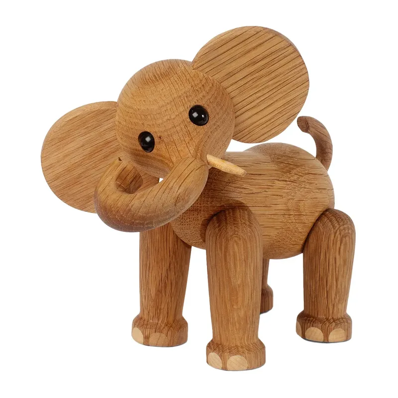 Ollie elefant Dekoration Eiche-Ahorn von Spring Copenhagen – Produktfoto