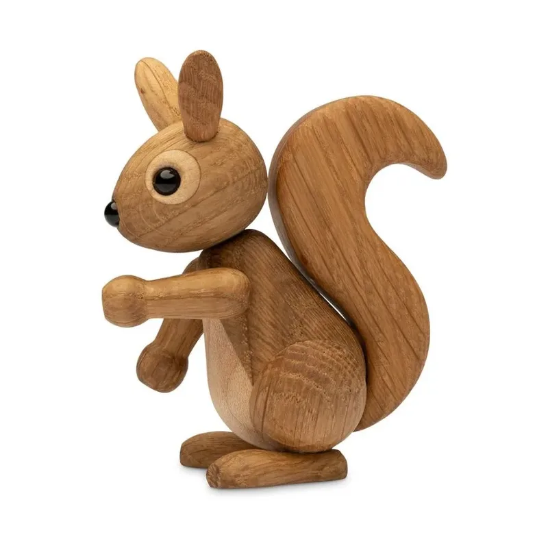 Peanut Eichhörnchen Baby Dekoration 8,5 cm Eiche von Spring Copenhagen – Produktfoto