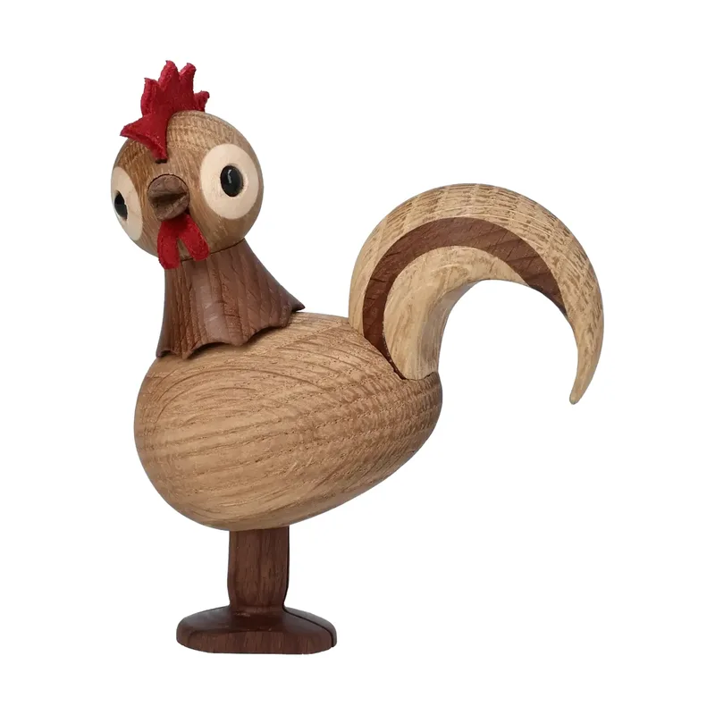 Rise Hahn Figur Beige, 4,2x12x10,5 cm von Spring Copenhagen – Produktfoto
