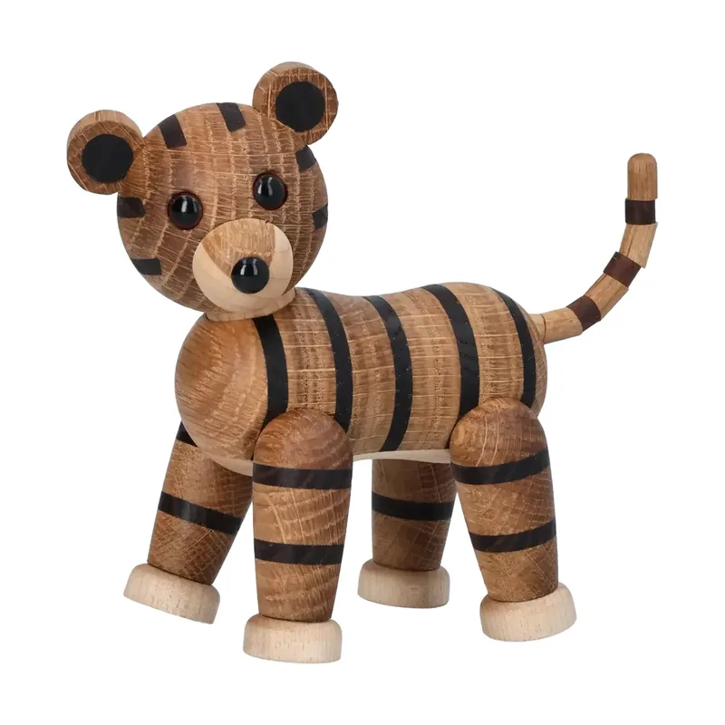 Shiva Tiger Figur Beige, 12x6x12 cm von Spring Copenhagen – Produktfoto
