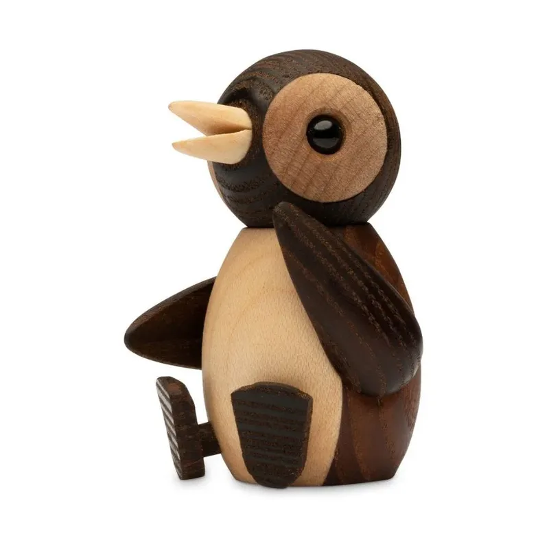 Snow Pinguin Baby Dekoration 7 cm Braun von Spring Copenhagen – Produktfoto