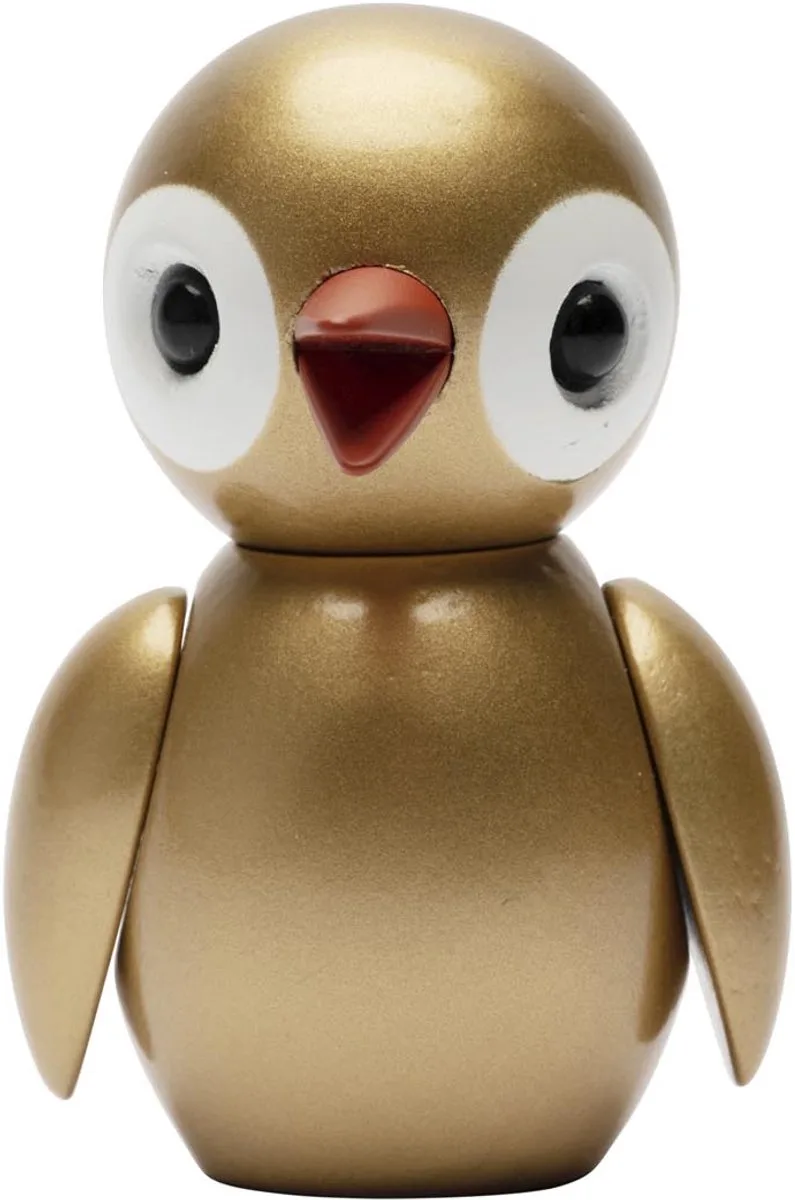 Spring Birds "Generous Gold" 31g H6.5xW4.2xL4.5cm (made in Vietnam) speelgoedfiguur kinderen en volwassenen by Spring Copenhagen in Gold – product photo
