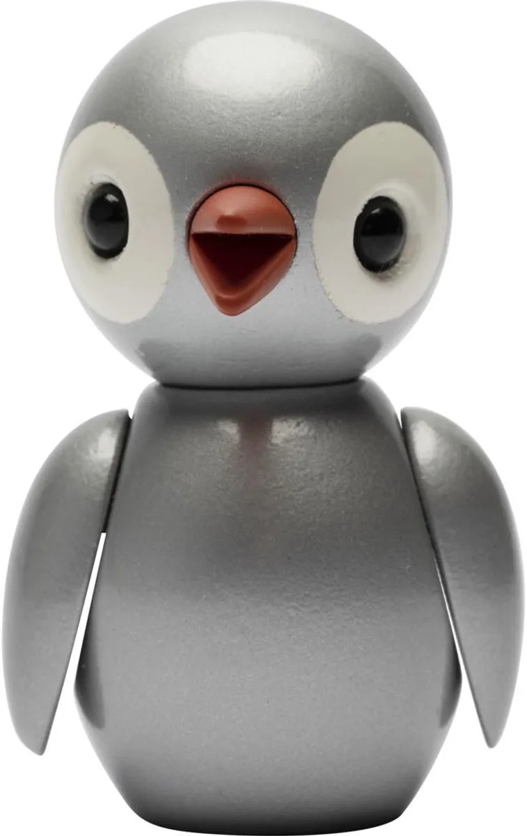 Spring Birds "Shimmering Silver" 31g H6.5xW4.2xL4.5cm (made in Vietnam) speelgoedfiguur kinderen en volwassenen de Spring Copenhagen en Argent – photo du produit