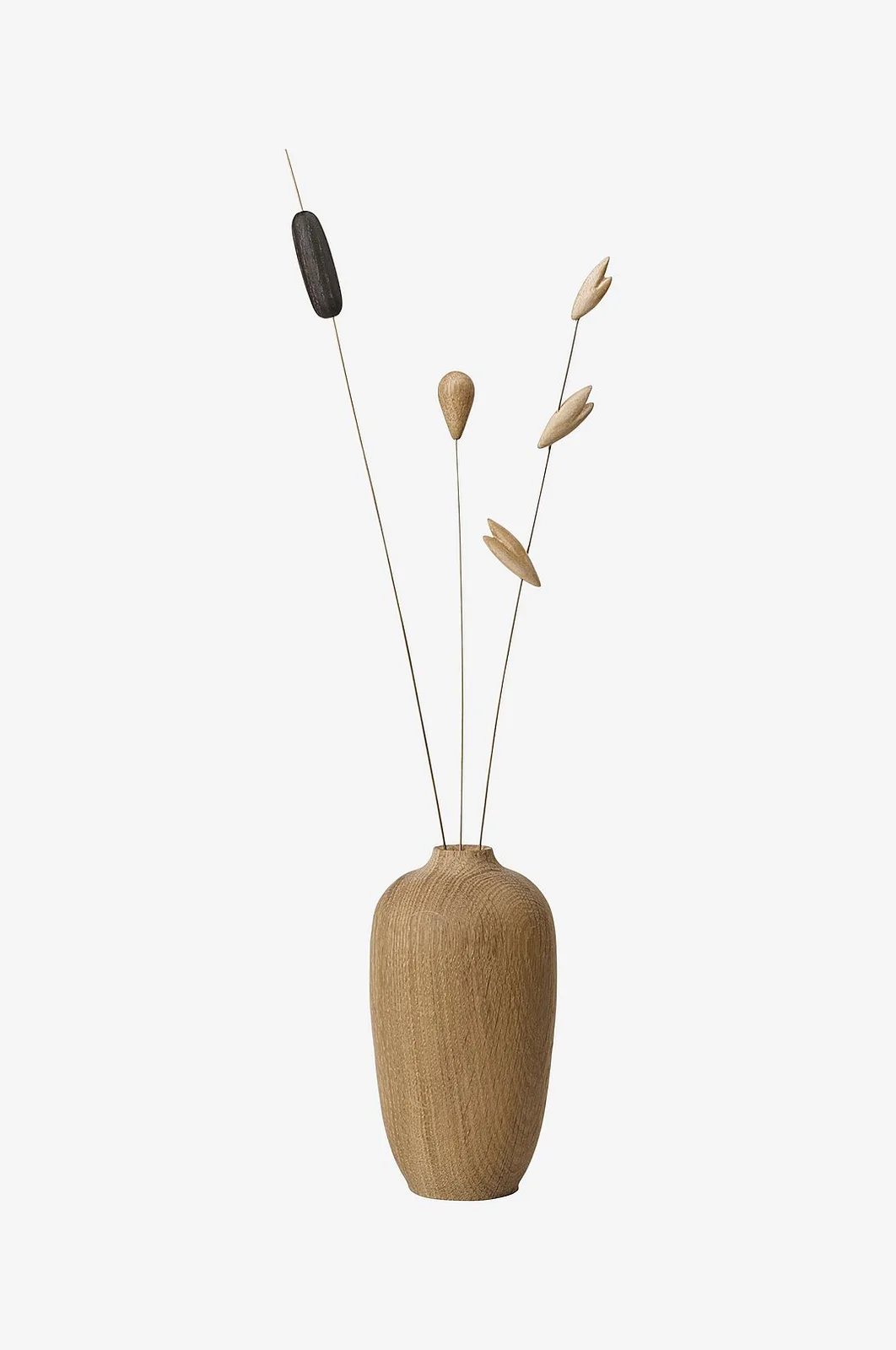 Trædekoration Bloom Vase m. blomster 12 cm - Dekoration van Spring Copenhagen in Naturel – productfoto
