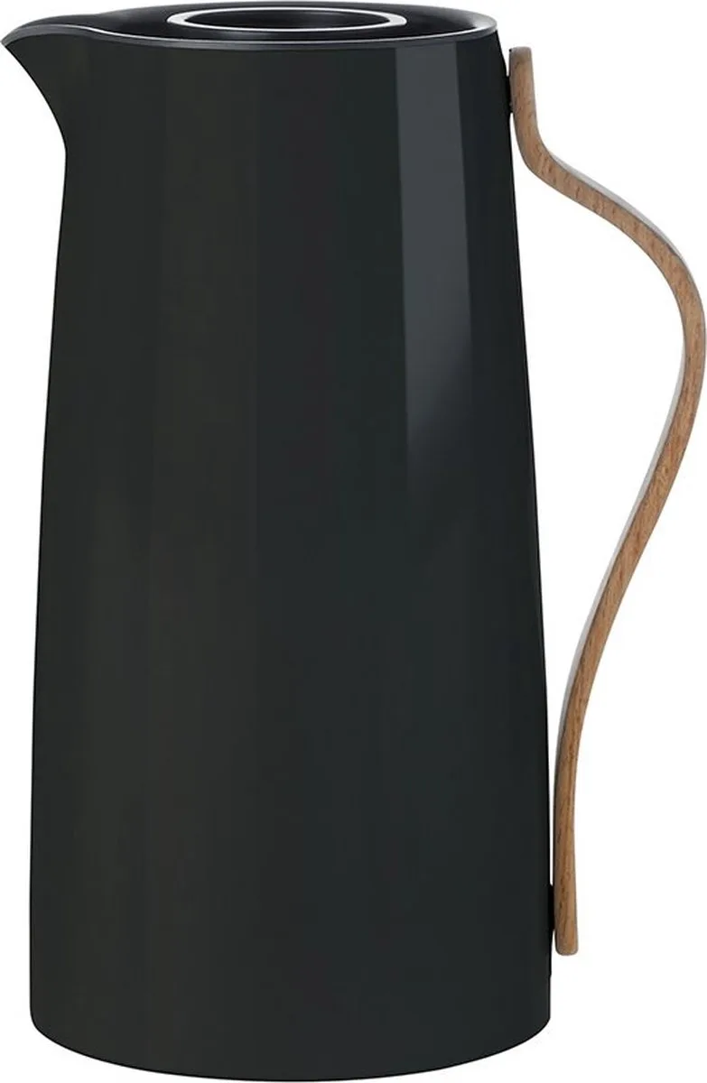 Emma Thermoskan - 1.2 l von Stelton in Zwart – Produktfoto
