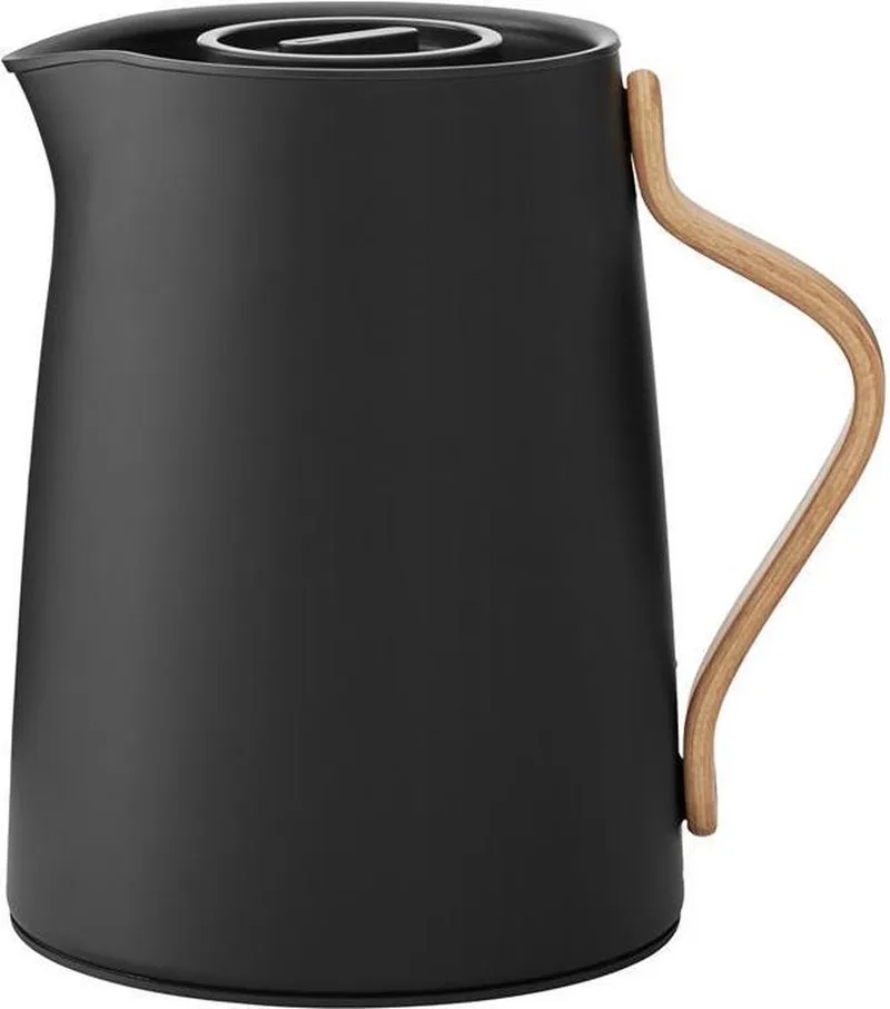 Emma Vacuum - Theekan Met Filter - 1 Liter Mat van Stelton in Zwart – productfoto