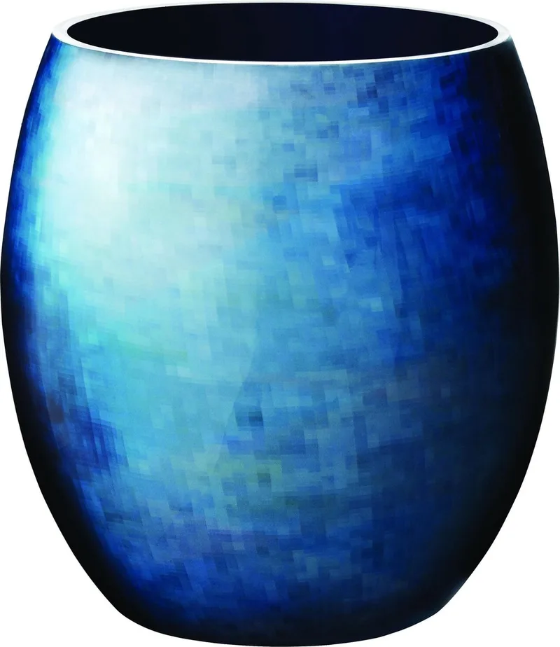Stockholm Horizon Vaas medium 21,7 cm - emaille/aluminium de Stelton en Blauw, groen – photo du produit