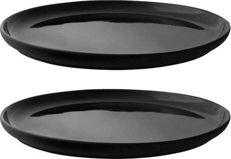 Theo ontbijtborden - 2 stuks by Stelton in Zwart – product photo