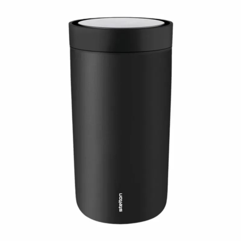 Thermosbeker Stelton To Go Click Soft Black 200 ml by Stelton in Zwart – product photo