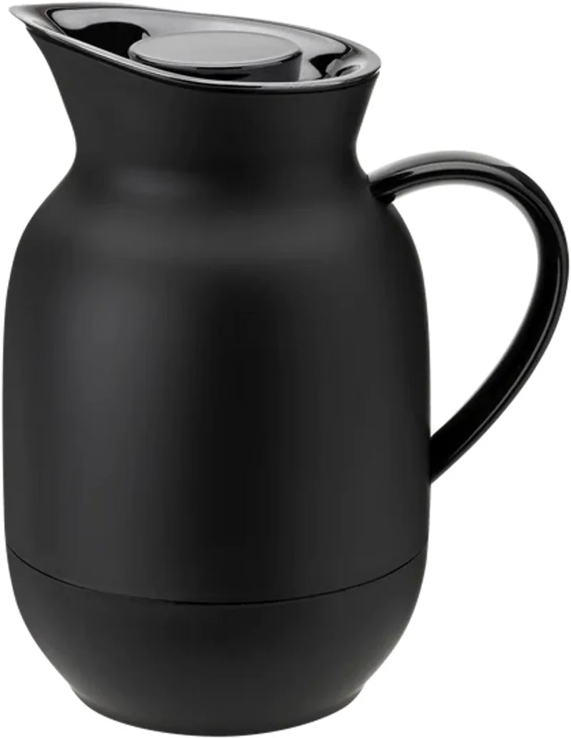 Thermoskan voor koffie Amphora Soft Black 1 Liter van Stelton in Zwart – productfoto