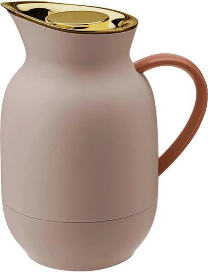Thermoskan voor koffie Amphora Soft Peach 1 Liter van Stelton in Roze – productfoto