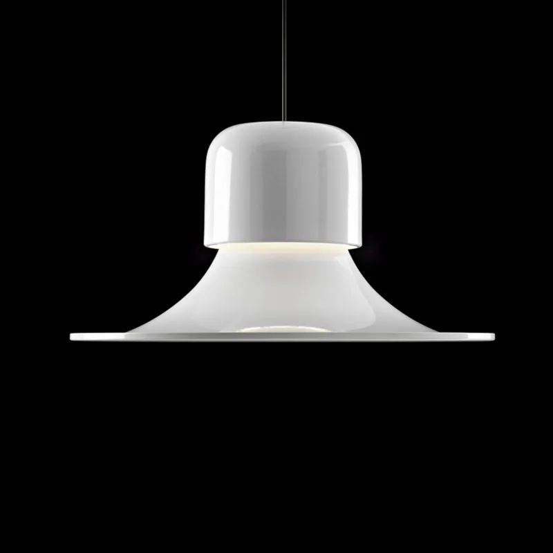 Campana LED hanglamp, DALI-Push, grijs van Stilnovo in Glanzend grijswit (RAL 9002) – productfoto