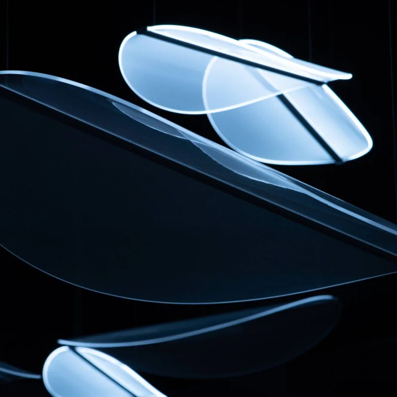 Diphy LED hanglamp 1-lamp DALI-Push 96 cm van Stilnovo in Signaalwit (RAL 9003) – productfoto