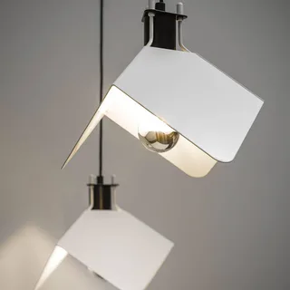 hanglamp Triedo, wit, lengte 29 cm, metaal fra Stilnovo i Hvid, Sort – produktbillede 3 af 5