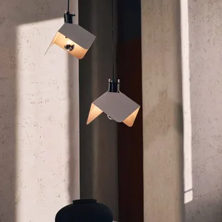 hanglamp Triedo, wit, lengte 29 cm, metaal fra Stilnovo i Hvid, Sort – produktbillede 1 af 5