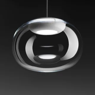La Mariée LED hanglamp transparant/wit fra Stilnovo i Gennemsigtig, Hvid – produktbillede 1 af 3