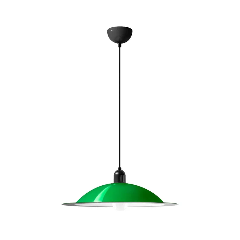 Lampiatta LED hanglamp, Ø 50 cm, groen de Stilnovo en Groen (RAL 6029), zwart, wit (RAL 9016) – photo du produit