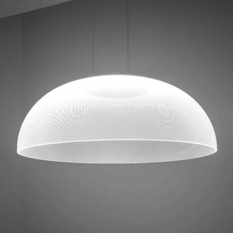LED hanglamp Demì, dimbaar met DALI by Stilnovo in Transparant – product photo