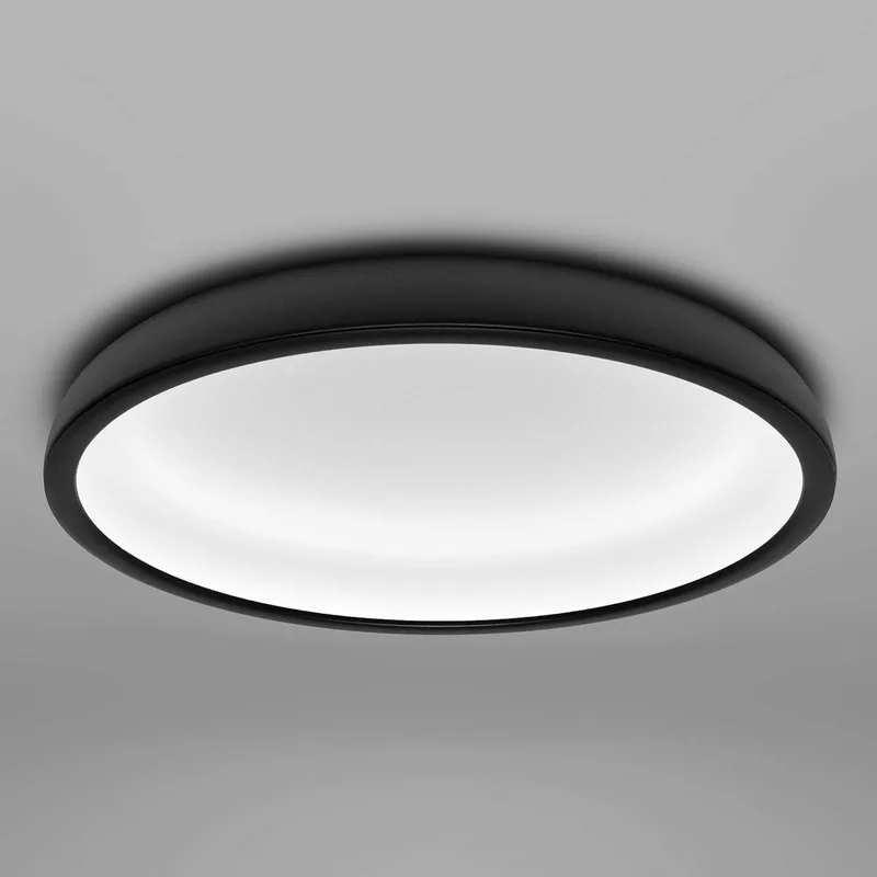 LED plafondlamp Reflexio, Ø 46 cm by Stilnovo in Zwart – product photo