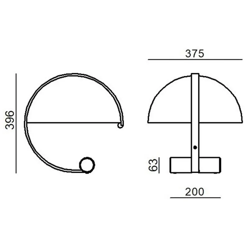 Meta tafellamp incl. E27-LED by Stilnovo in Rood – product photo