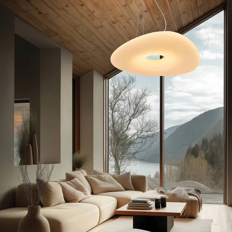 Mr. Magoo LED hanglamp, Phase, Ø 52 cm by Stilnovo in Wit gemonteerd (RAL 9003), wit opaal – product photo